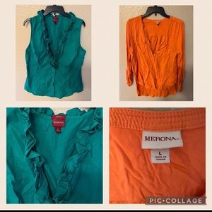 Bundle Deal! 2 Merona Tops sz. L